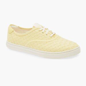 NEW Cole Haan GrandPro Harbor Sneaker (Women) 9 PALE BANANA WOVEN CANVAS